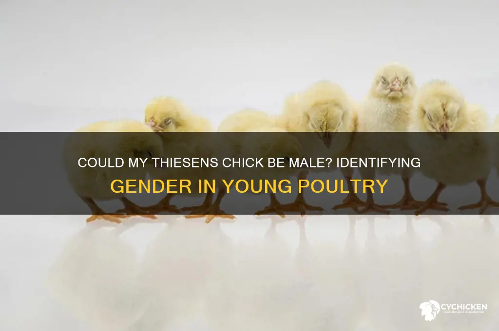 could my chick from thiesens be a boy