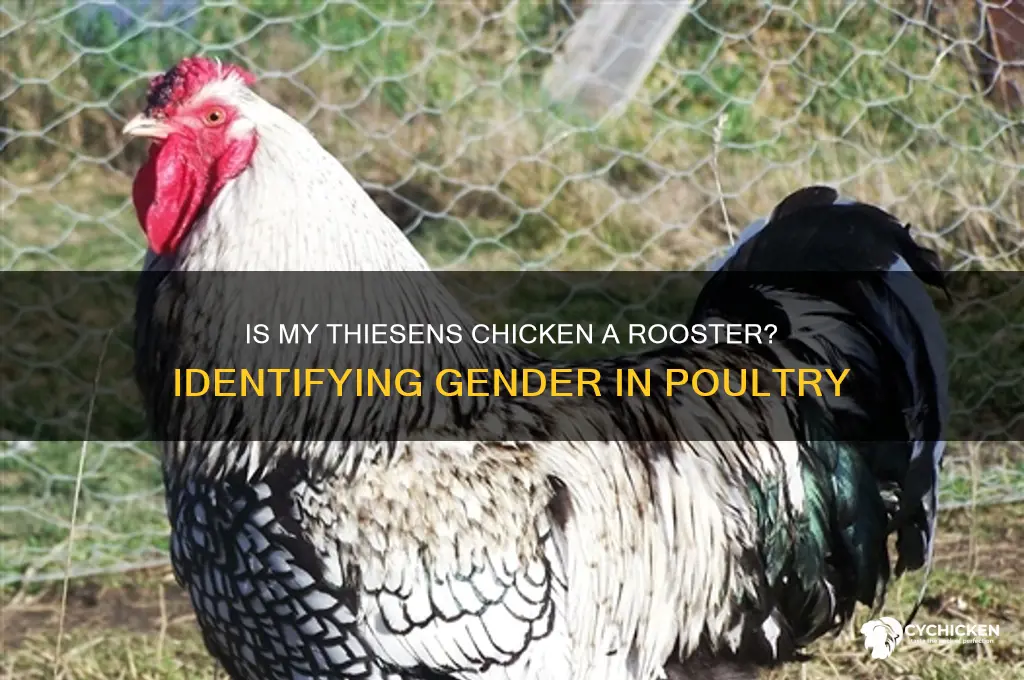 could my chicken from thiesens be a boy