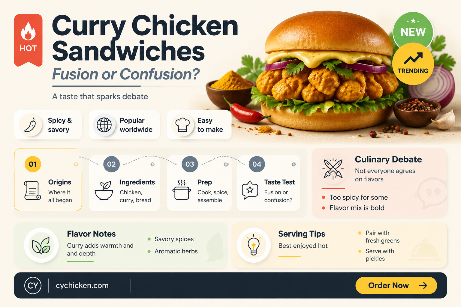 are curry chicken sandwiches a thing