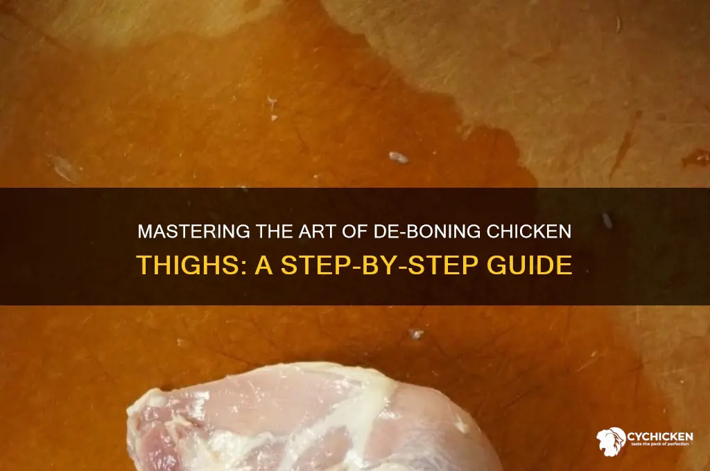 de-bone chicken thighs