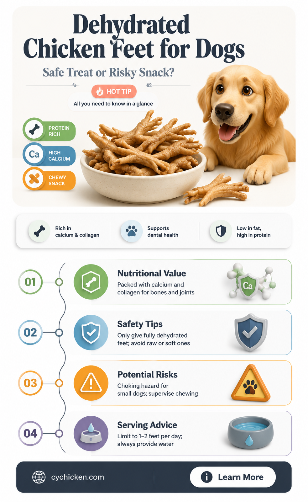 are dehydrated chicken feet safe for dogs