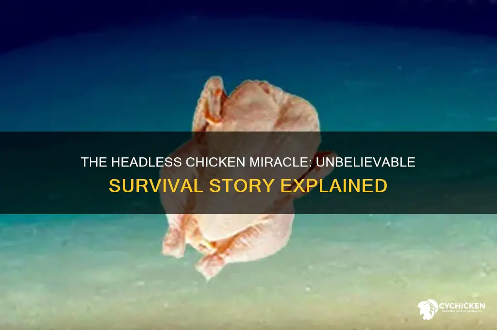 did a chicken live without a head