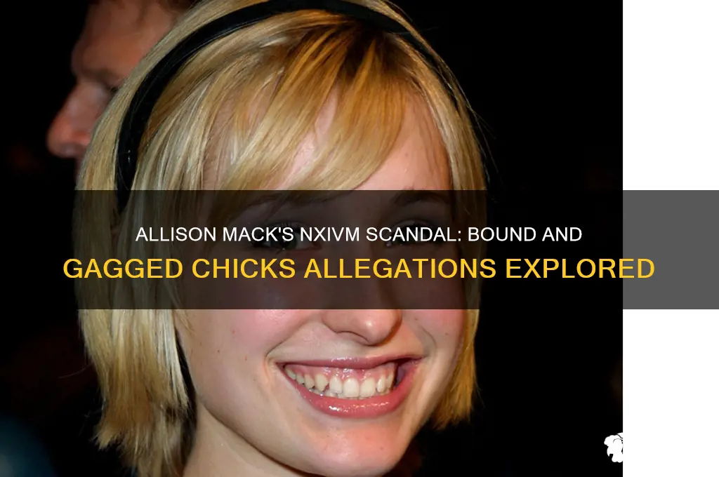 did allison mack bound and gag chicks