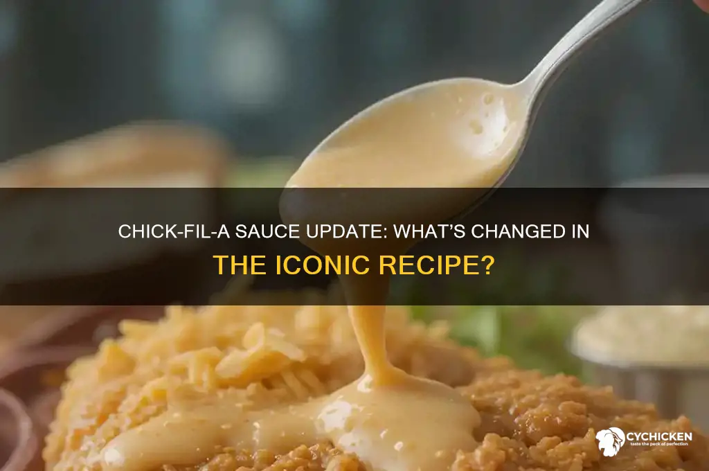 did chick fil a change their chick fil a sauce