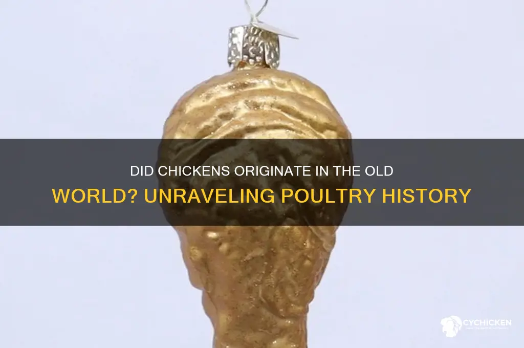 did chicken come from the old world