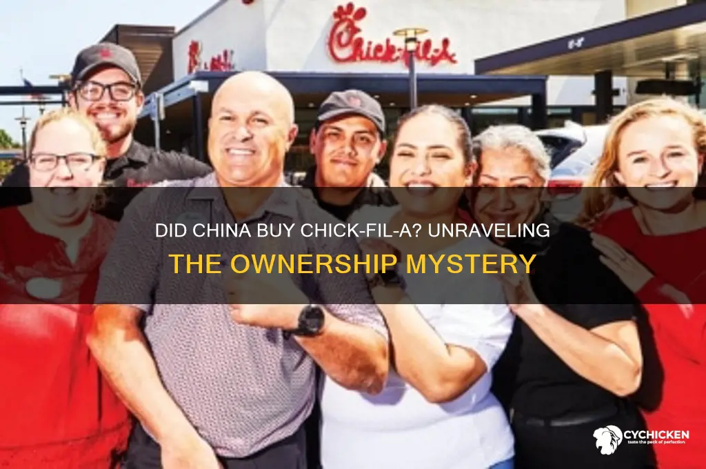 did china buy chick fil a