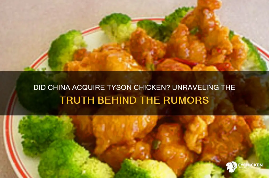 did china buy tyson chicken