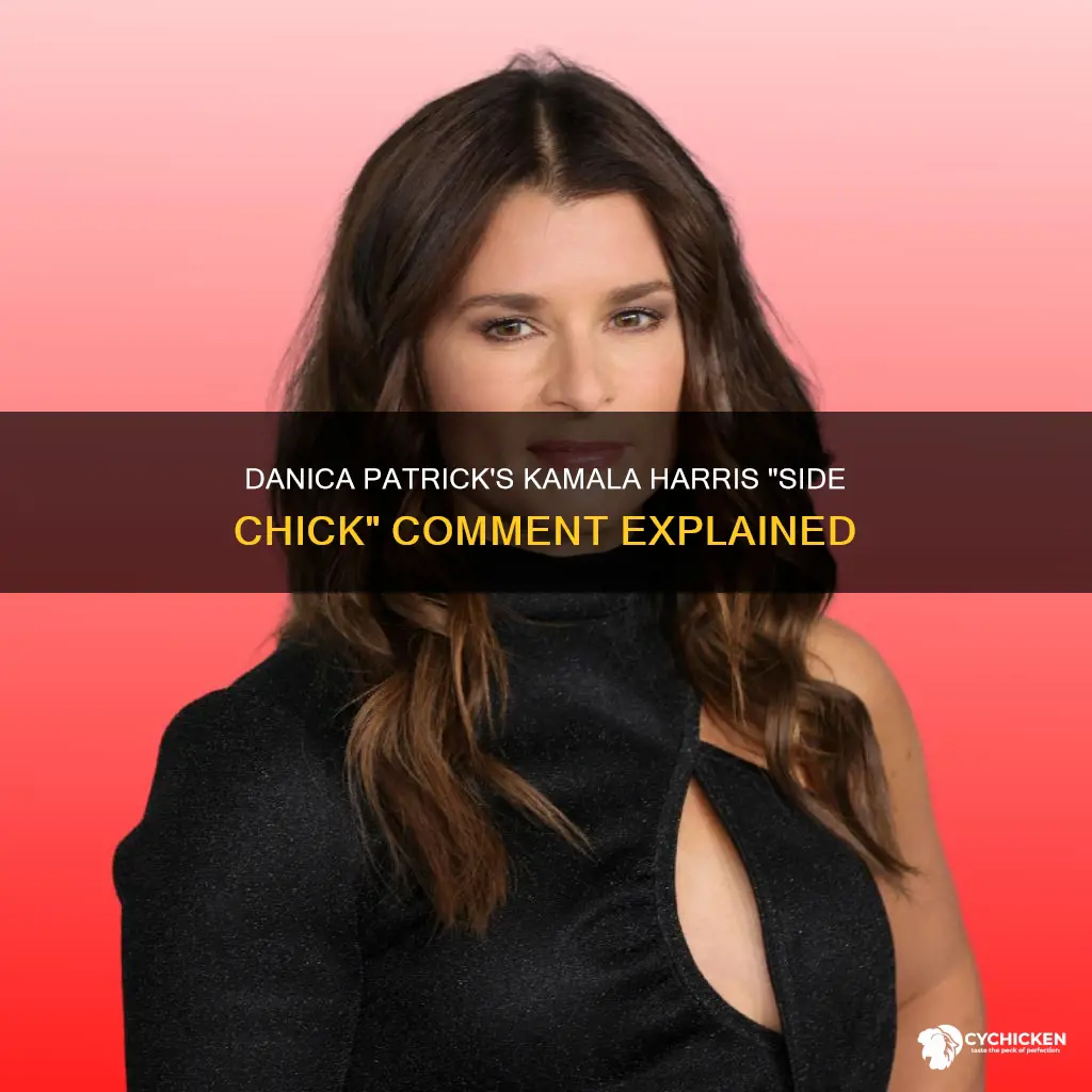 did danica patrick call kamala harris a side chick