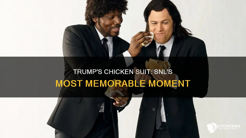 did donald trump wear a chicken suit on snl