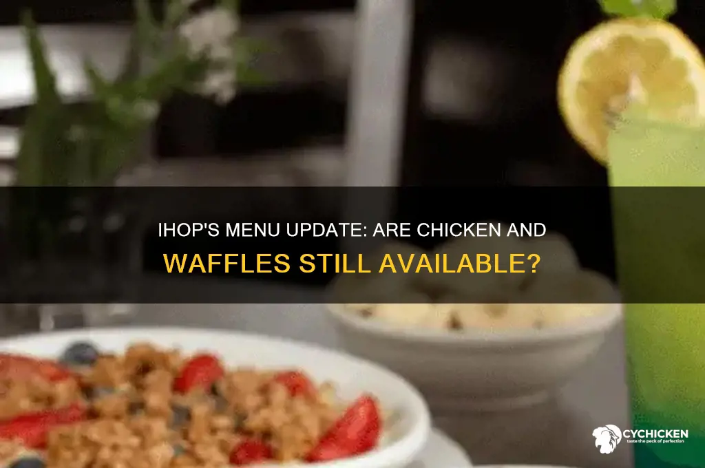 did ihop stop selling chicken and waffles
