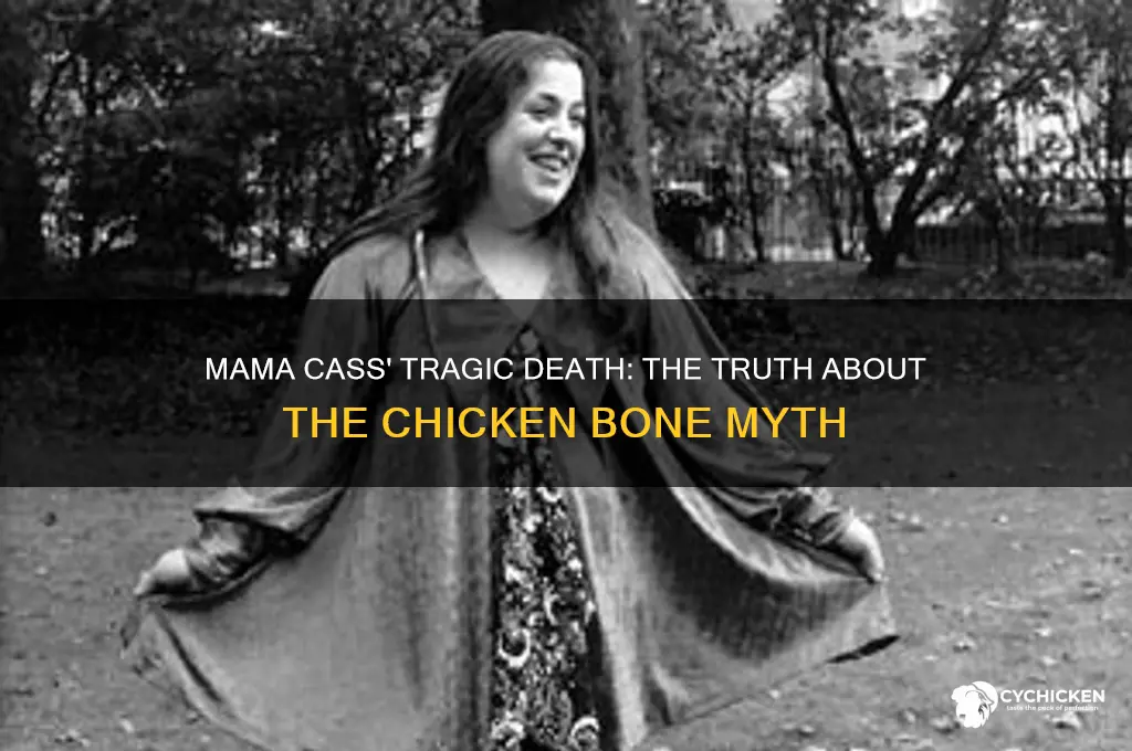 did mama cass choke on a chicken bone