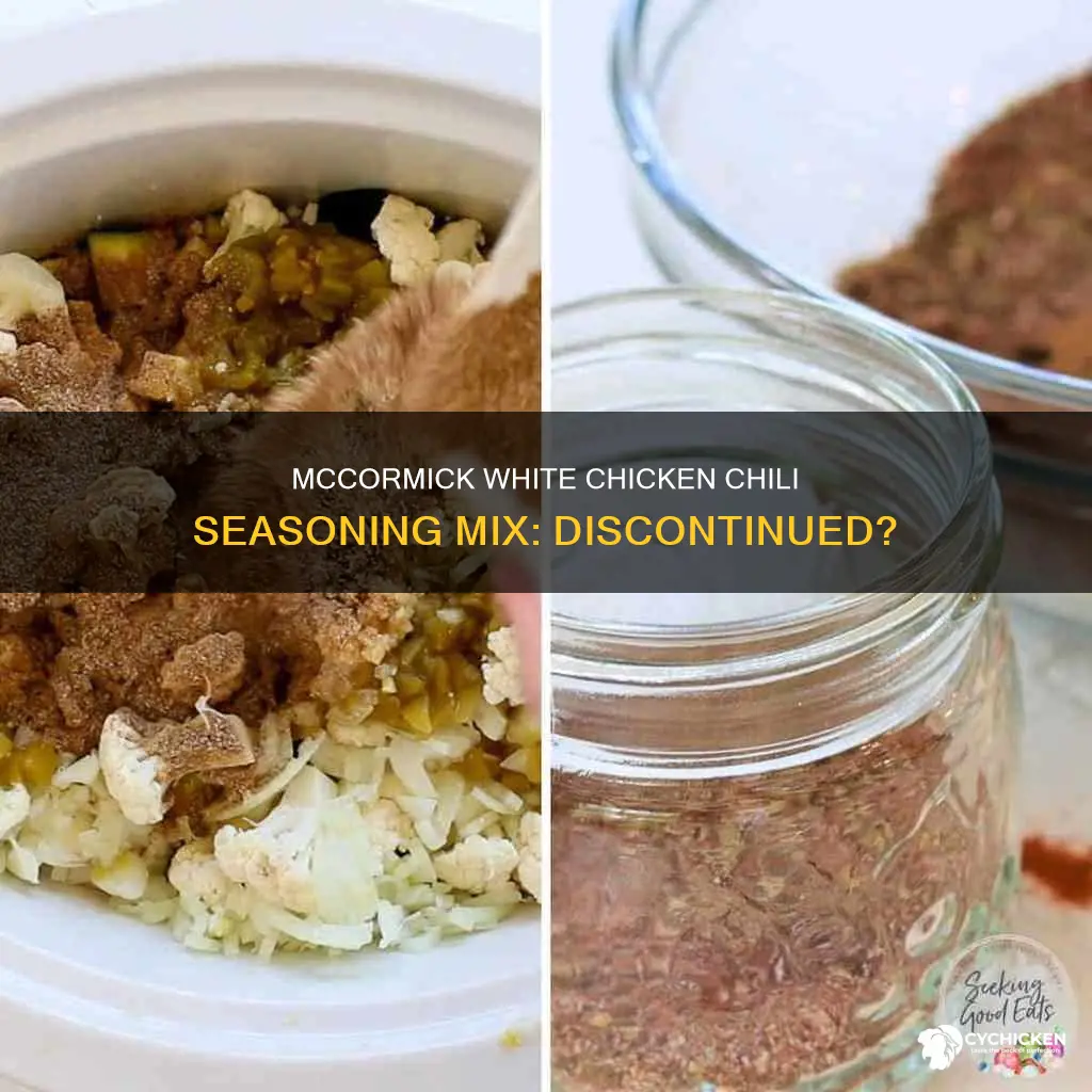 did mccormick stop making white chicken chili seasoning mix