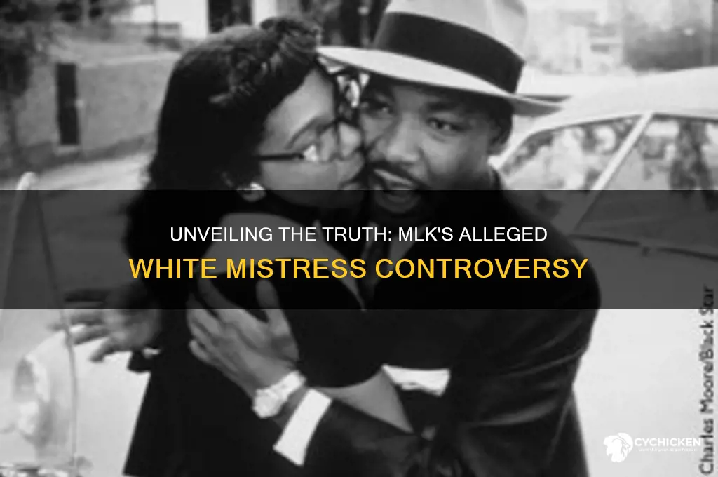 did mlk have a white side chick