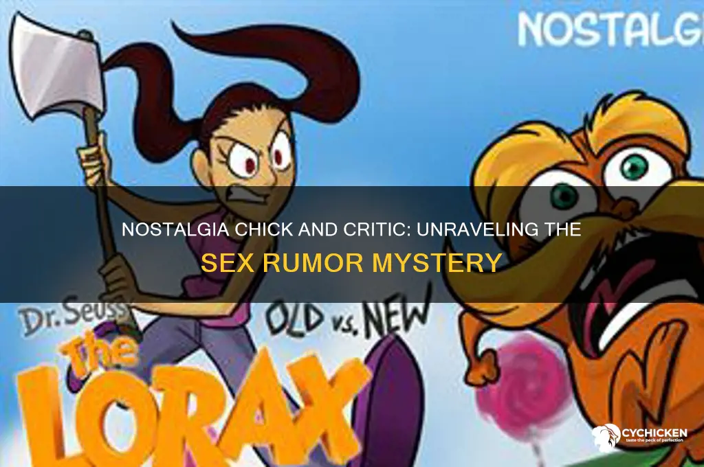 did nostalgia chick and nostalgia critic have sex