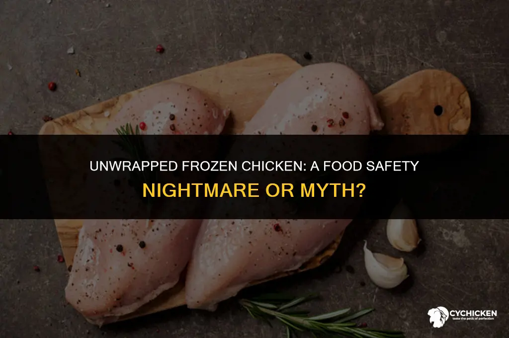 did not wrap frozen chicken