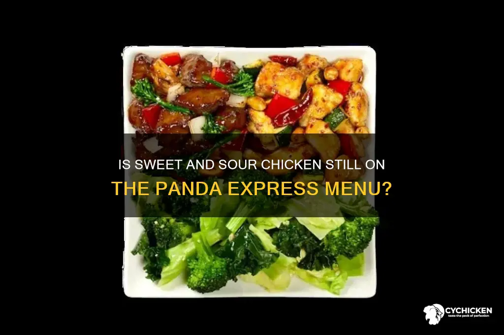 did panda express discontinue sweet and sour chicken