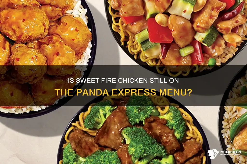 did panda express discontinue sweet fire chicken