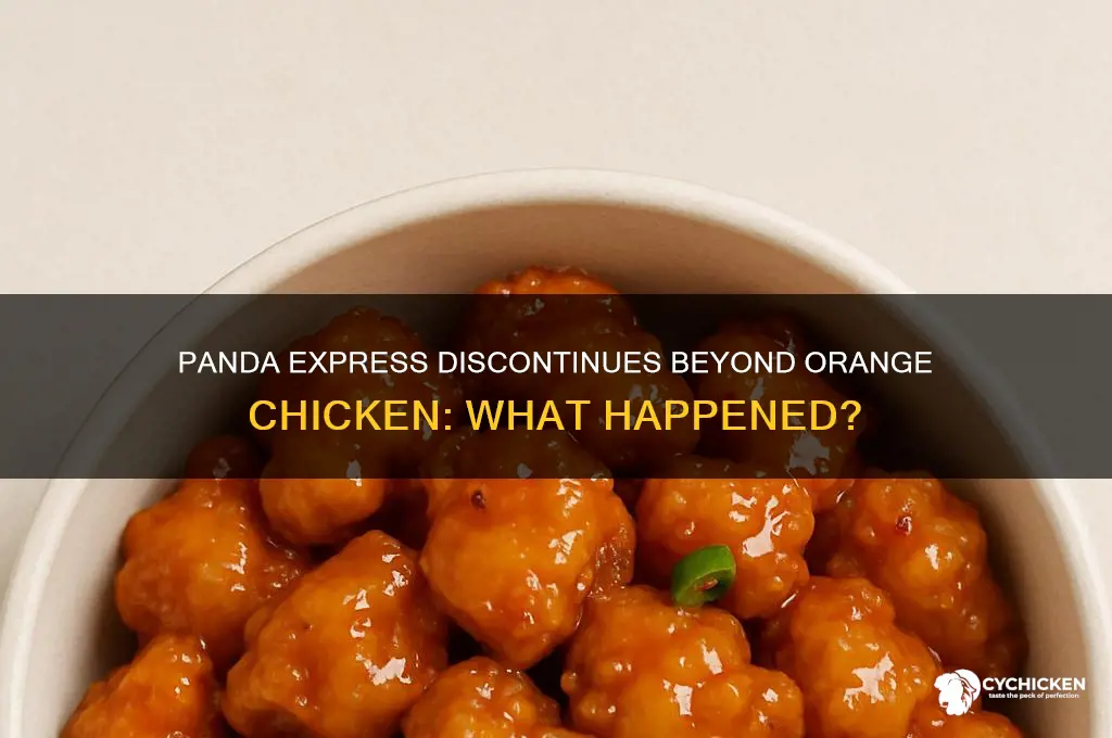 did panda express stop selling beyond orange chicken
