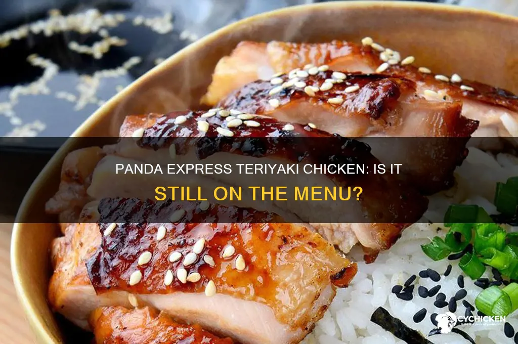 did panda express stop selling teriyaki chicken