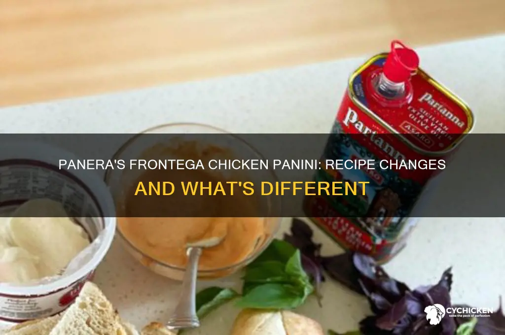 did panera change the frontega chicken panini