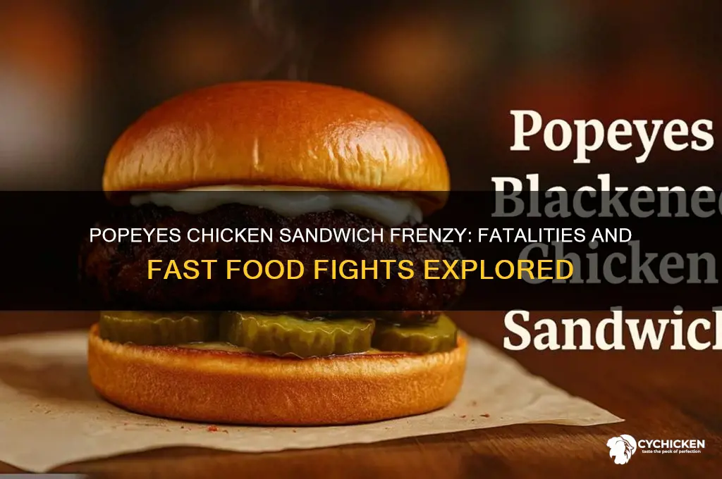 did people die over popeyes chicken sandwich