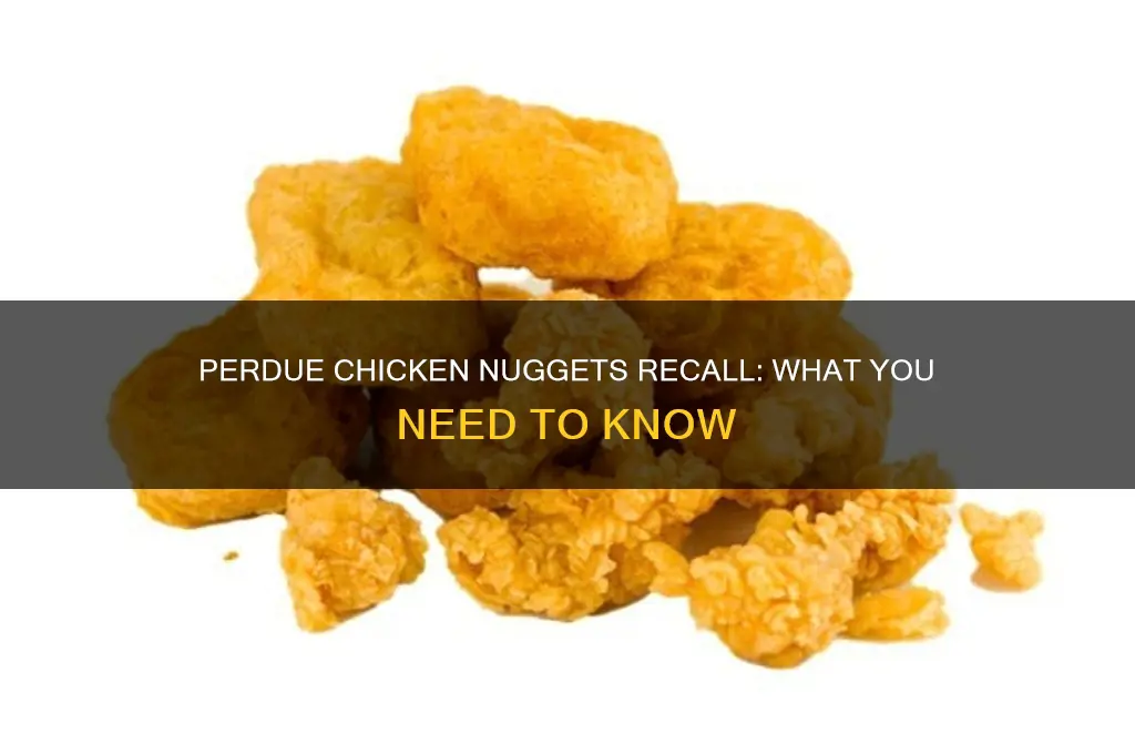 did perdue recall chicken nuggets
