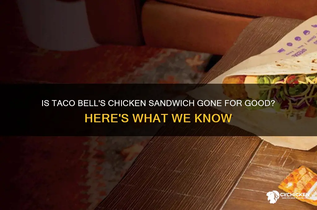did taco bell discontinue the chicken sandwich