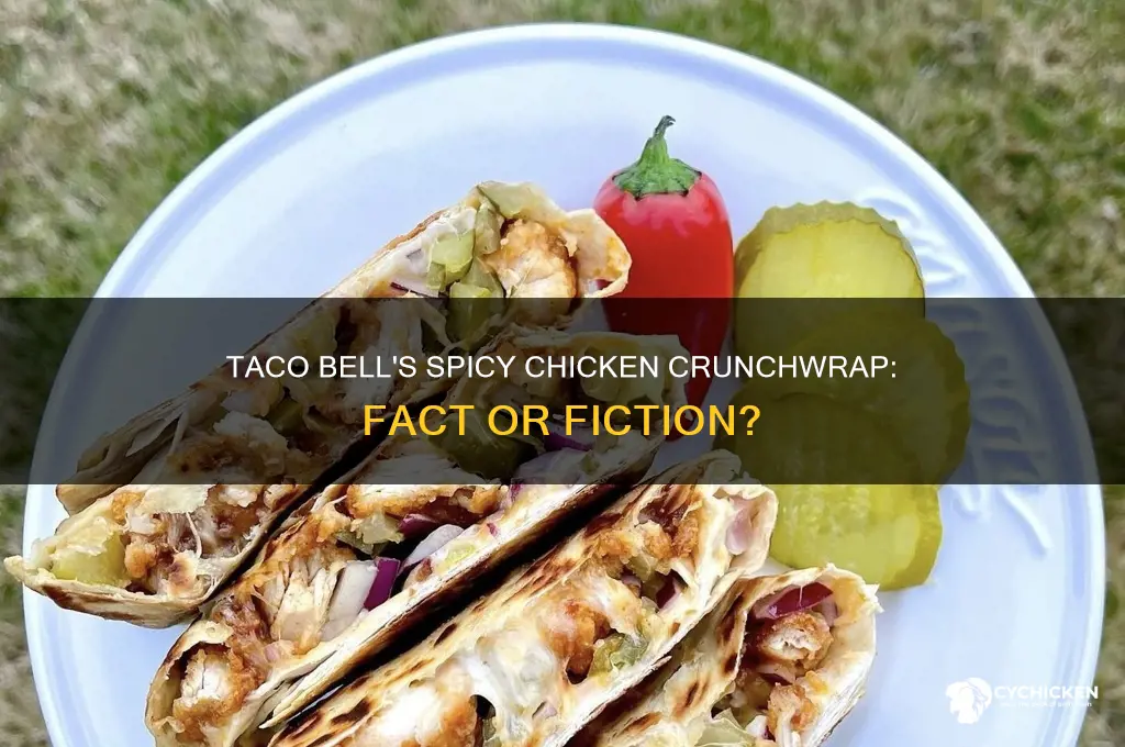 did taco bell have a spicy chicken crunchwrap