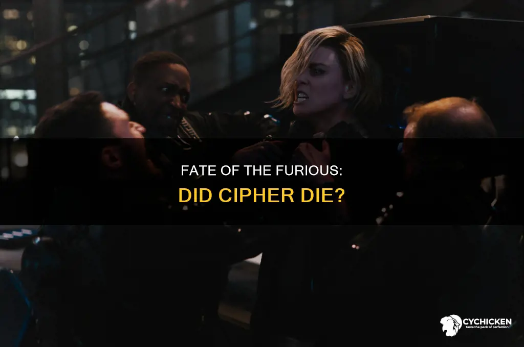 did the blonde chick in fate of the furious die