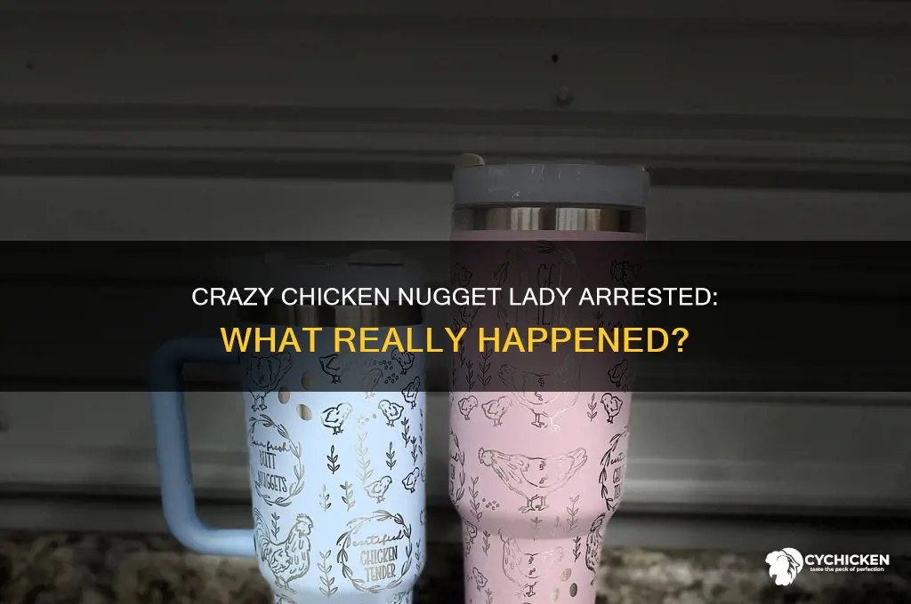 did the crazy chicken nugget lady got arrested