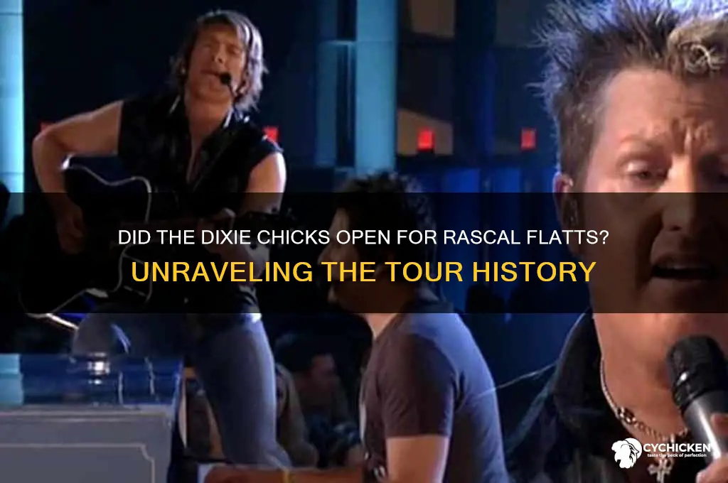 did the dixie chicks open for rascal flatts