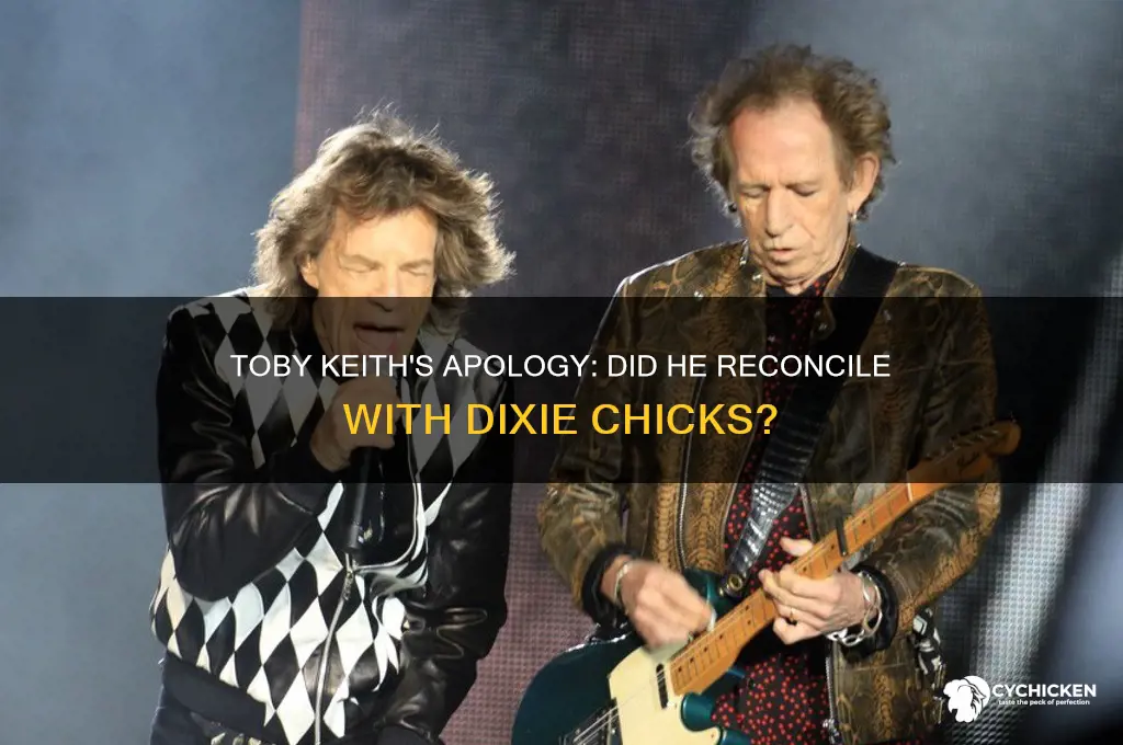 did toby keith apologize to dixie chicks