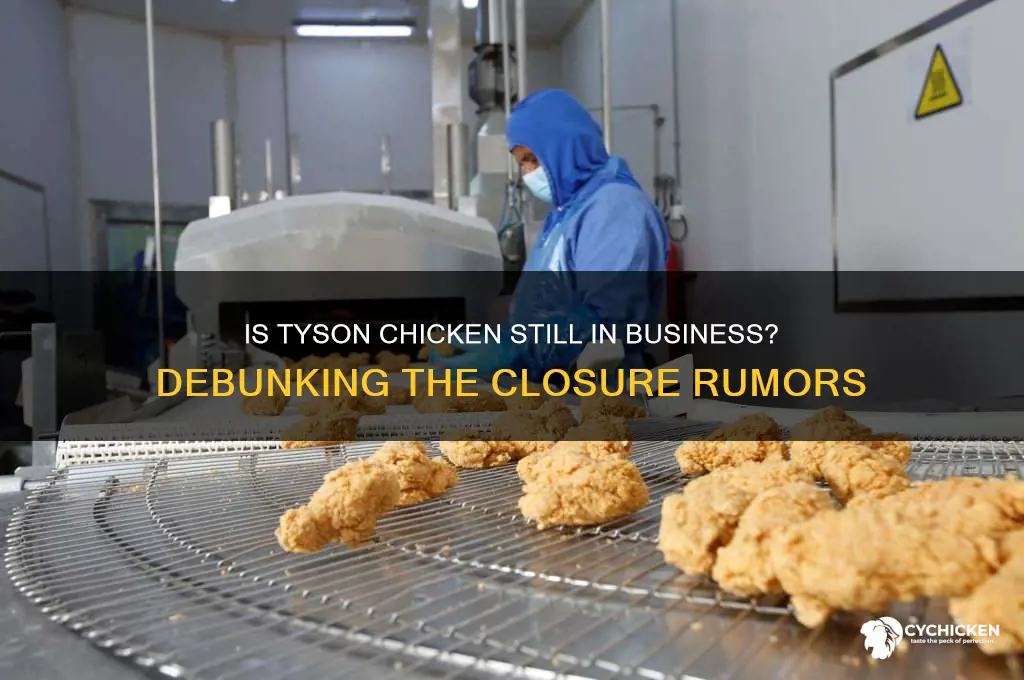 did tyson chicken go out of business