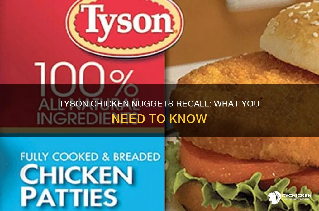did tyson recall chicken nuggets