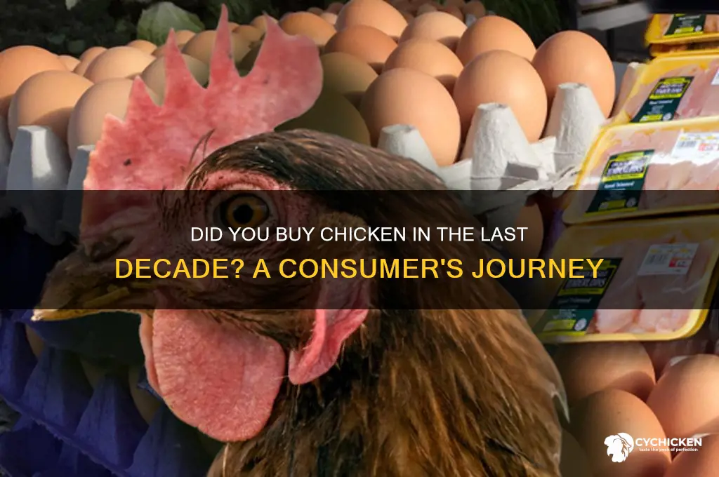 did you buy chicken in the last decade