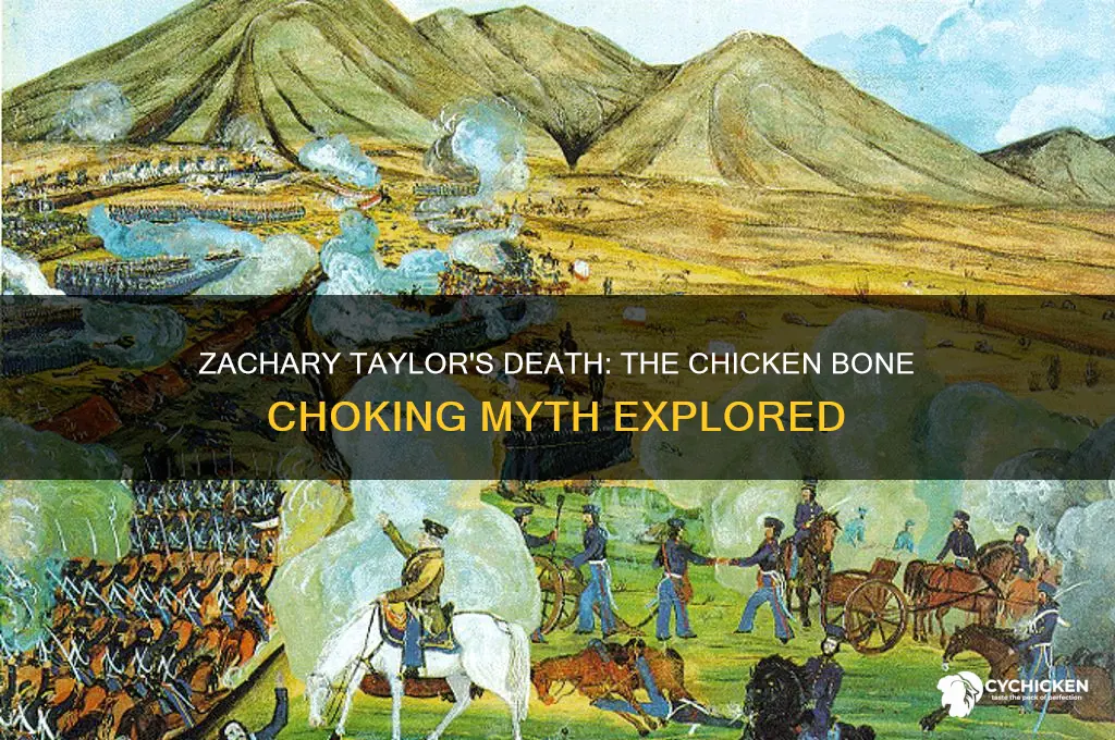 did zachary taylor choke on a chicken bone