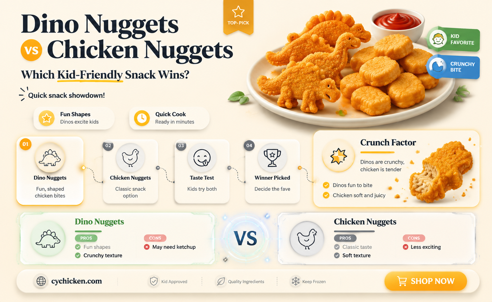 are dino nuggets better than chicken nuggets