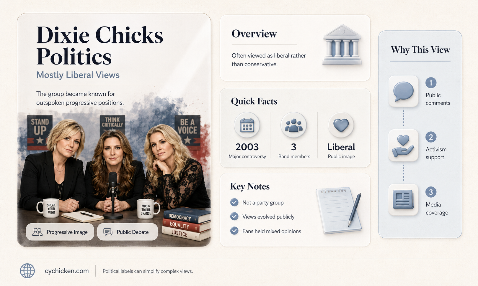 are the dixie chicks liberal or conservative