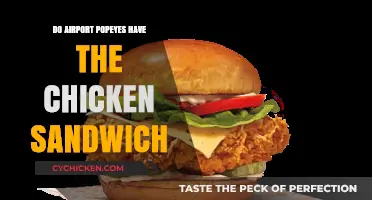 Do Airport Popeyes Locations Serve the Famous Chicken Sandwich?