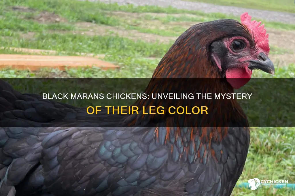 do black maran chicken have black legs