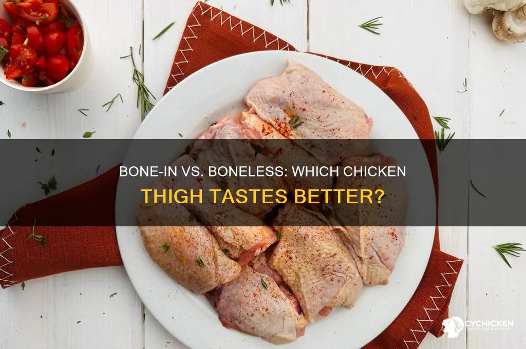 do bone-in chicken thighs taste better than boneless