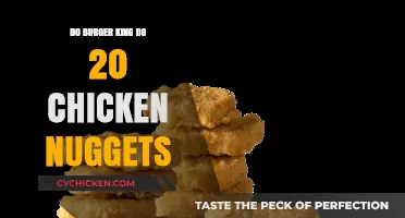 Does Burger King Offer 20 Chicken Nuggets in Their Menu?