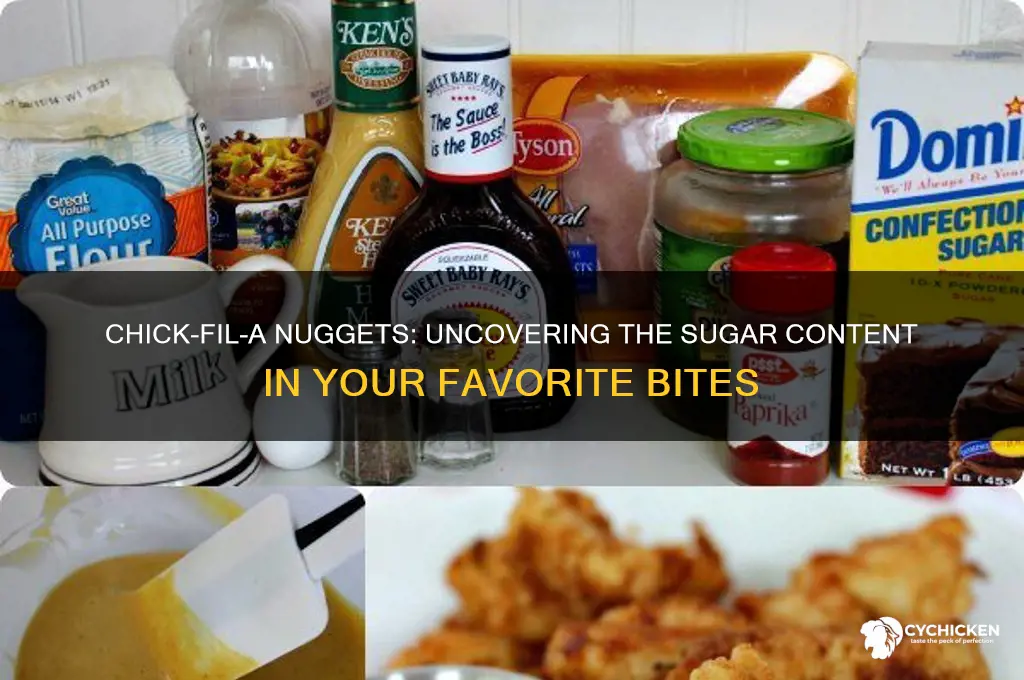 do chick fil a nuggets have sugar
