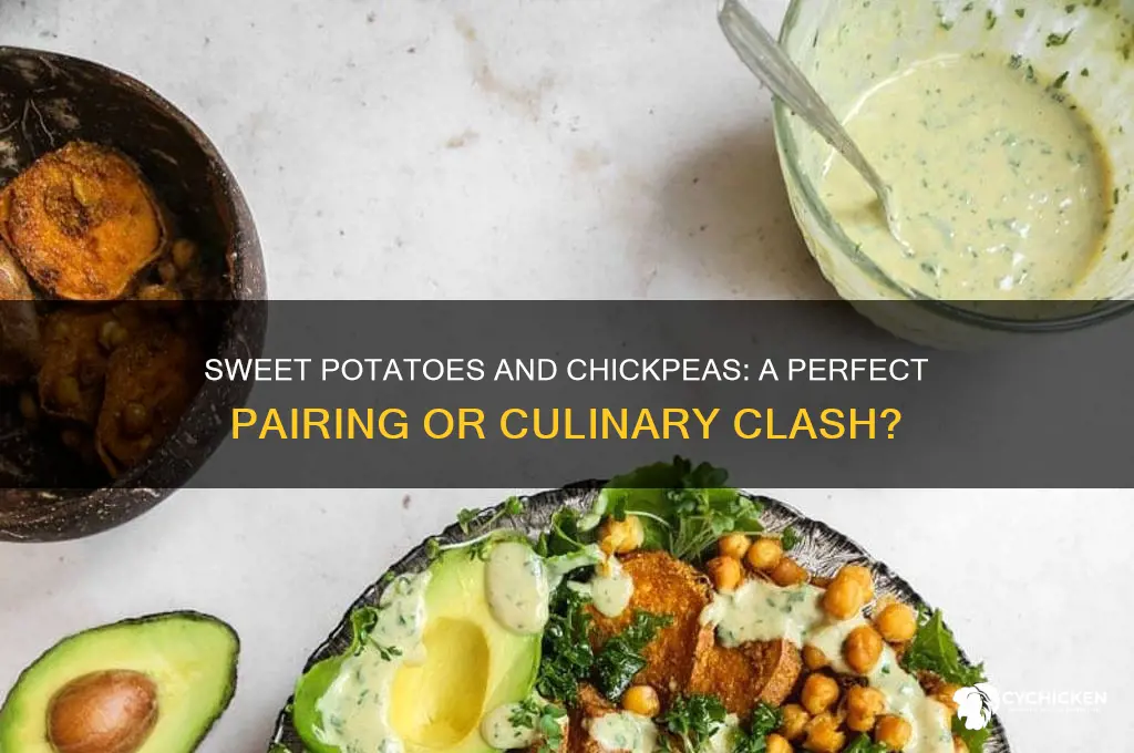 do chick peas go with sweet potatoes