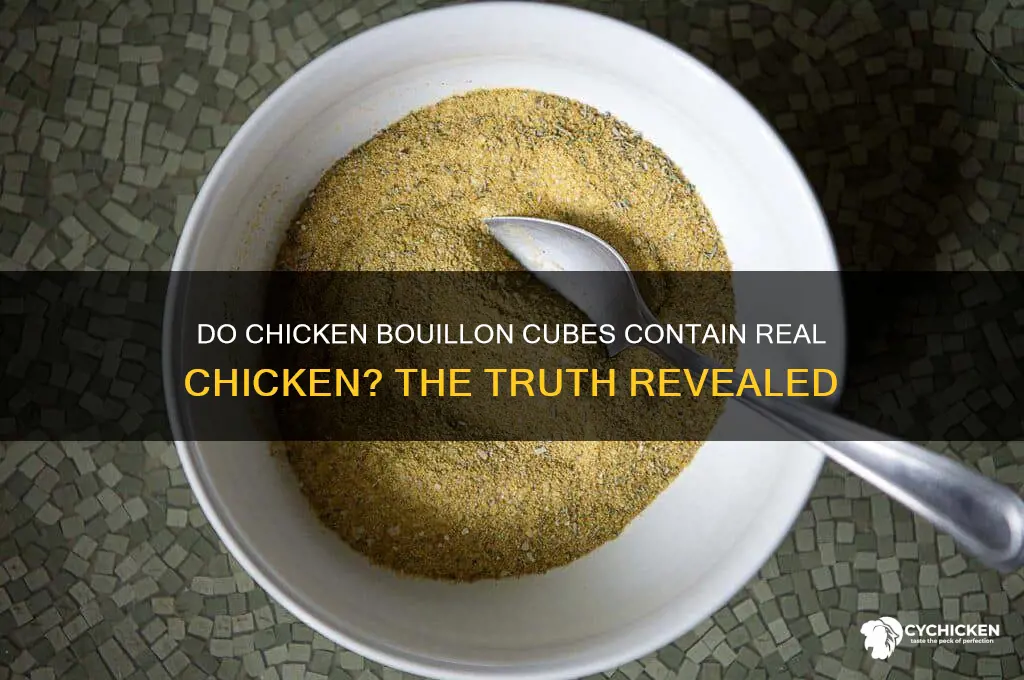 do chicken bouillon cubes have chicken in them