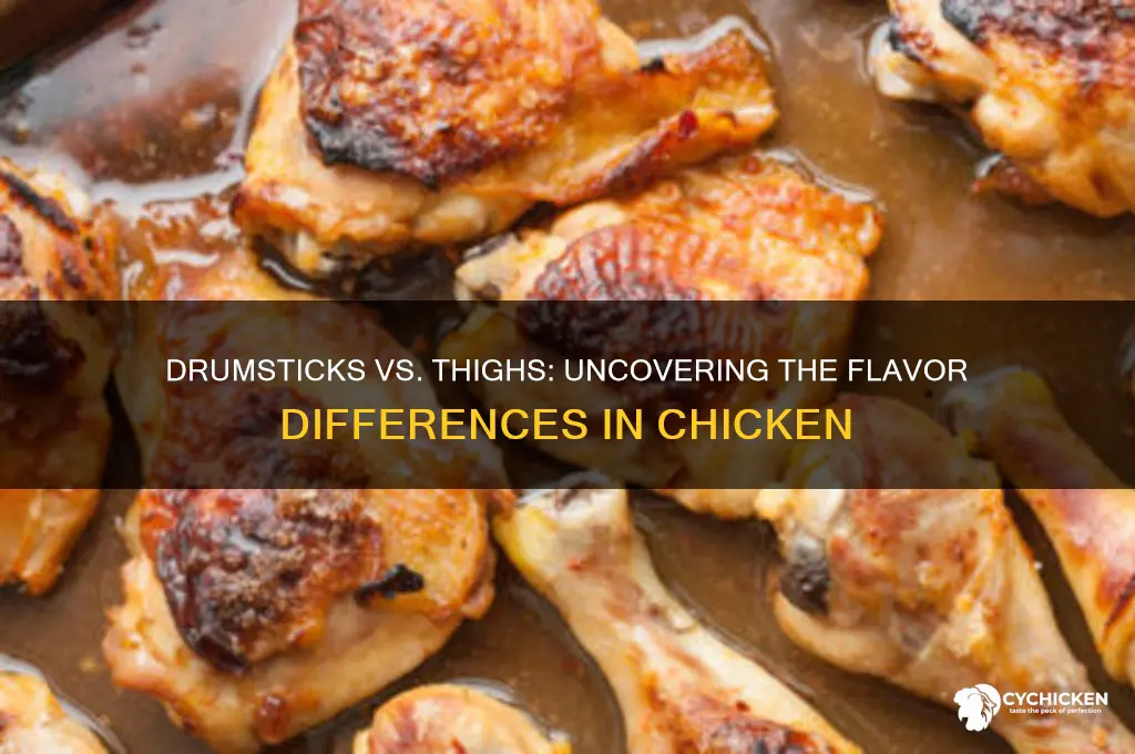 do chicken drumsticks and thighs taste the same