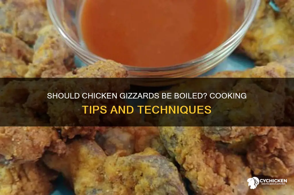 do chicken gizzards have to be boiled