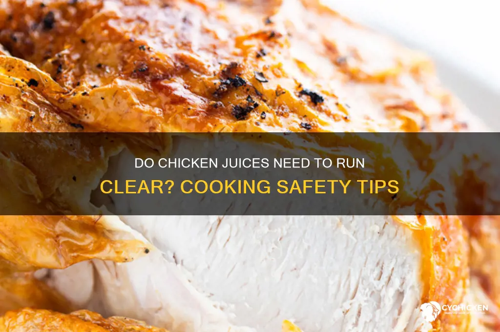 do chicken juices have to run clear