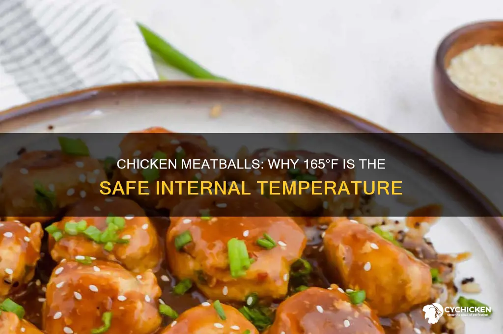 do chicken meatballs have to reach 165
