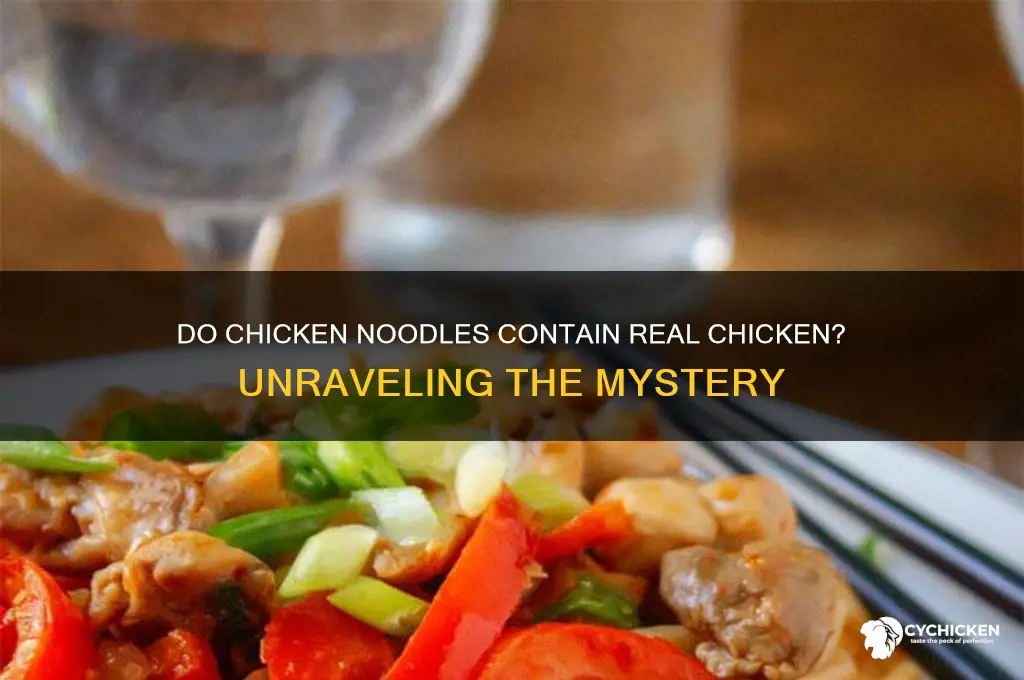 do chicken noodles have chicken in them